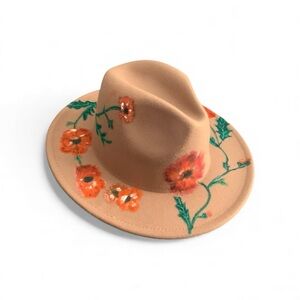 Floral Tan Women's Hat